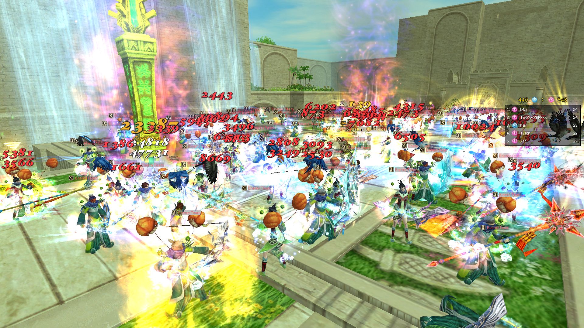 Cap 80 activity proof showing a large combat event