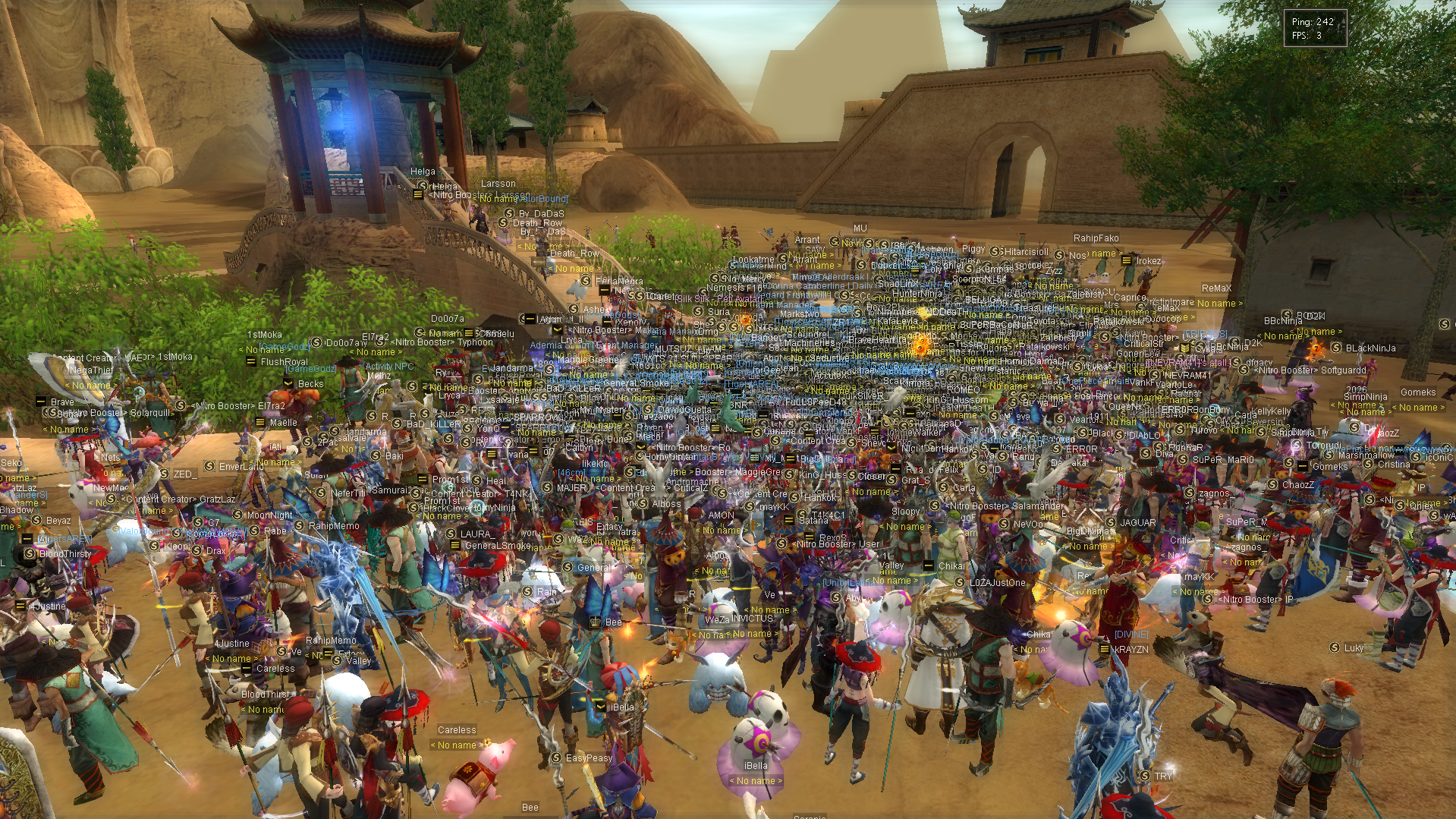 Cap 80 activity proof showing a major player crowd in the server